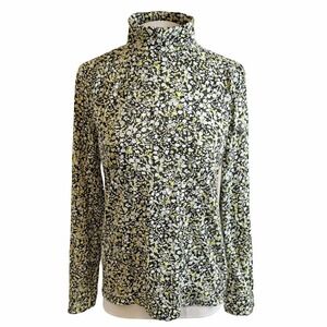 J.Crew Re-Imagined Floral Turtleneck Top XL Cotton Cottagecore Librarian